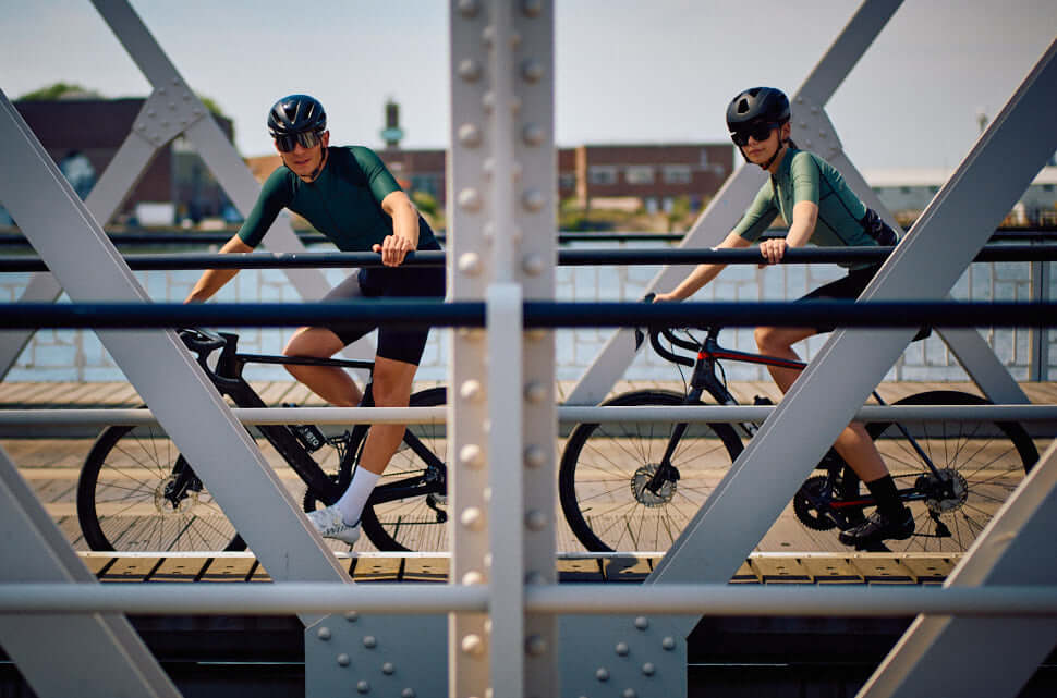 Debut Fietsshirt met Korte Mouwen Groen Heren